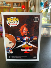 Load image into Gallery viewer, FUNKO POP Child’s Play 2 Chuck On Cart 658 HotTopic Exclusive
