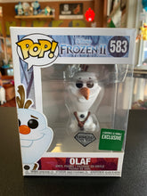 Load image into Gallery viewer, FUNKO POP Frozen II Olaf 583 Diamond Collection Barnes &amp; Noble Exclusive
