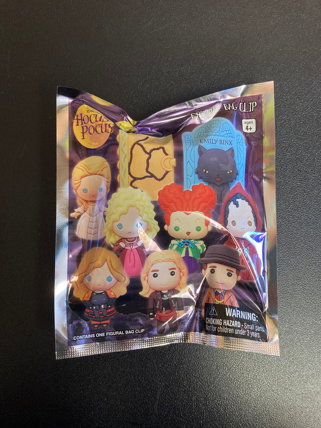 Disney Hocus Pocus Series 35 3D Mystery Foam Bag Clip Sealed