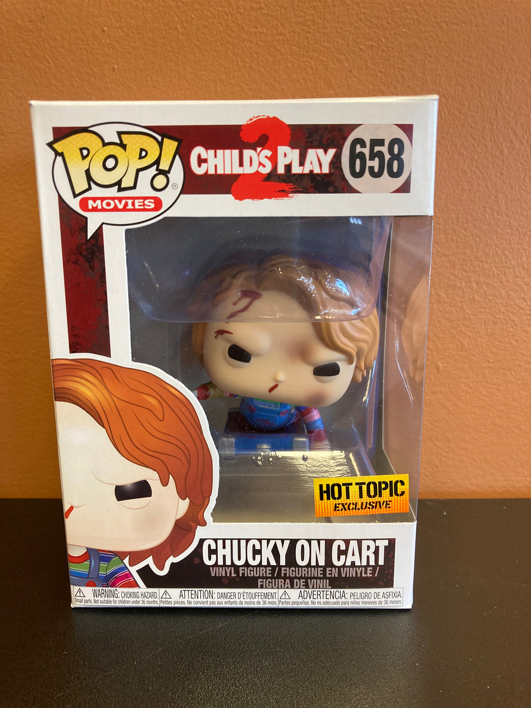 FUNKO POP Child’s Play 2 Chucky On Cart 658 New In Box