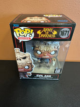 Load image into Gallery viewer, FUNKO POP 2024 SCARE FAIR ARMY OF DARKNESS EVIL ASH 1671 BOX DMG
