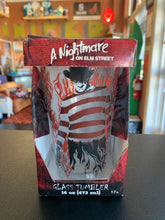 Load image into Gallery viewer, A Nightmare On Elm Street Freddy Krueger Glass Tumbler
