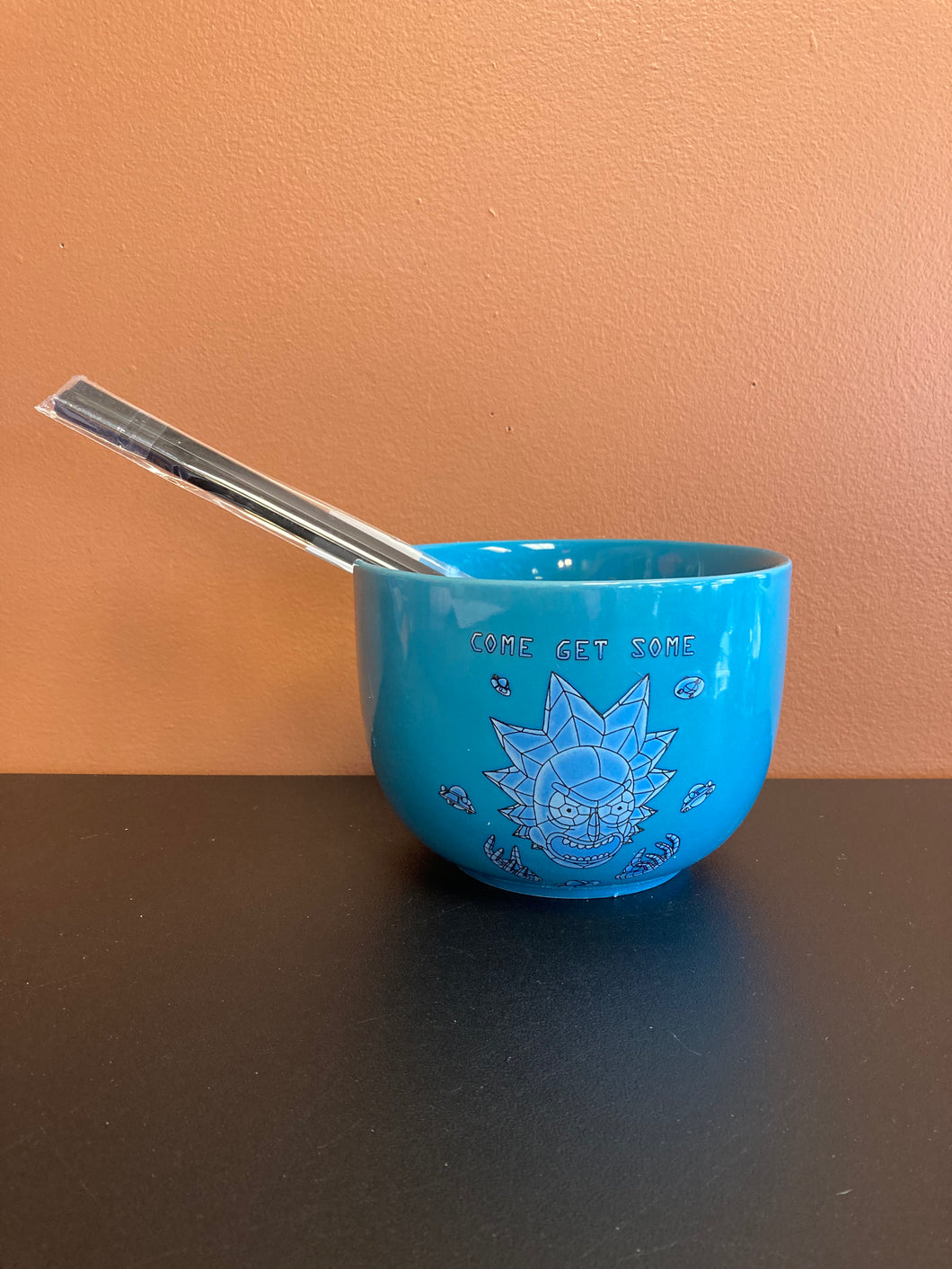 LOOTCRATE Exclusive Rick and Morty Rick Ramen Bowl and Chopsticks New Unused