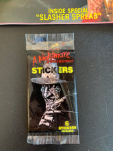 Load image into Gallery viewer, A Nightmare On Elm Street Sticker Album and Sticker Pack
