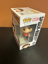 Load image into Gallery viewer, FUNKO POP MARVEL SPIDER-MAN (BORROWED JERSEY) COLLECTOR CORPS 485
