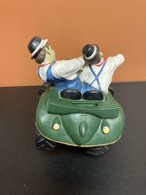 Load image into Gallery viewer, Laurel and Hardy Figural Bank Preowned Has Chipped Hat
