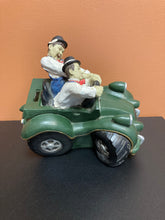 Load image into Gallery viewer, Laurel and Hardy Figural Bank Preowned Has Chipped Hat
