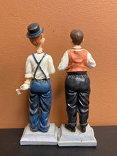 Load image into Gallery viewer, Laurel and Hardy Statues Preowned Broken Arm and Hat
