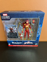 Load image into Gallery viewer, Magic The Gathering Spider-Man Marvel Legends Series Mary Jane Watson (Iron Spider) Collectible Card And Figure New In Box
