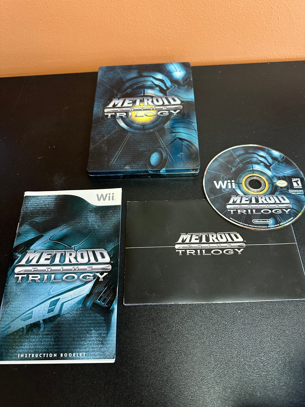 WII Collector’s Edition Steelbook Metroid Prime Trilogy PREOWNED Game