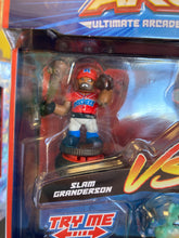Load image into Gallery viewer, AKĒDO Ultimate Arcade Warriors Slam Granderson VS Epic Shreddy Bear Mini Action Figures
