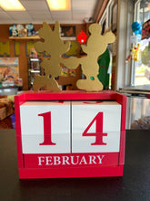 Load image into Gallery viewer, Disney Mickey &amp; Minnie Wood Block Calendar
