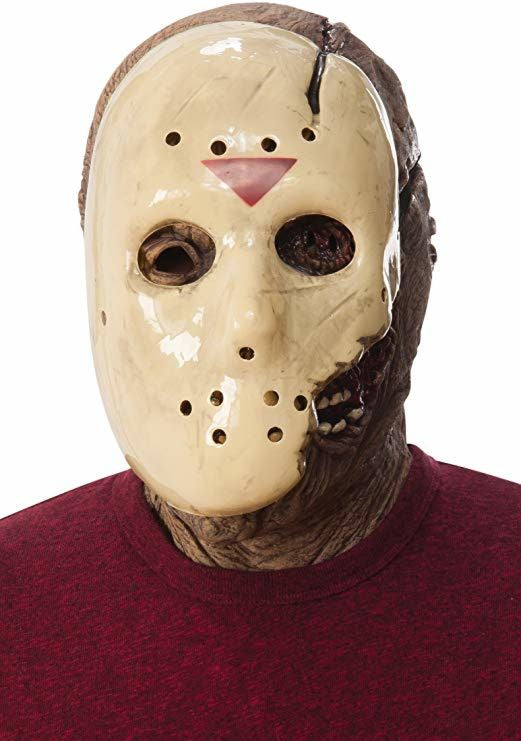 Rubies Deluxe Adult Jason Overhead Latex Mask with Removable Hockey Mask