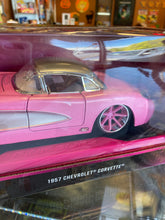Load image into Gallery viewer, JADA 1957 Chevrolet Corvette Die-Cast Vehicle 1:24 Scale
