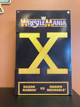 Load image into Gallery viewer, Mattel WWE WrestleMania Ladder X Razor Ramon VS Shawn Michaels Figures Preowned Razor Ramon Head Swapped
