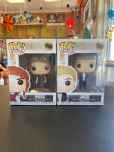 Load image into Gallery viewer, FUNKO POP Titanic Jack 706 and Rose 705 Set Of 2 Pops
