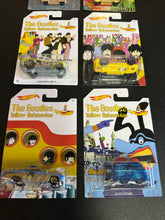 Load image into Gallery viewer, Hot Wheels The Beatles Yellow Submarine Diecast Cars Set of 6
