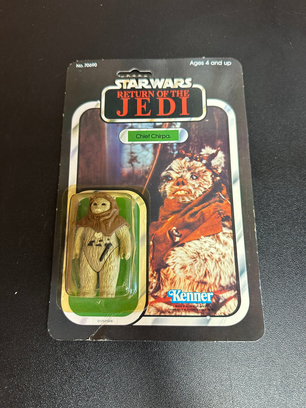 KENNER STAR WARS RETURN OF THE JEDI 1983 CHEF CHIRPA JAPANESE BACK READ DETAILS