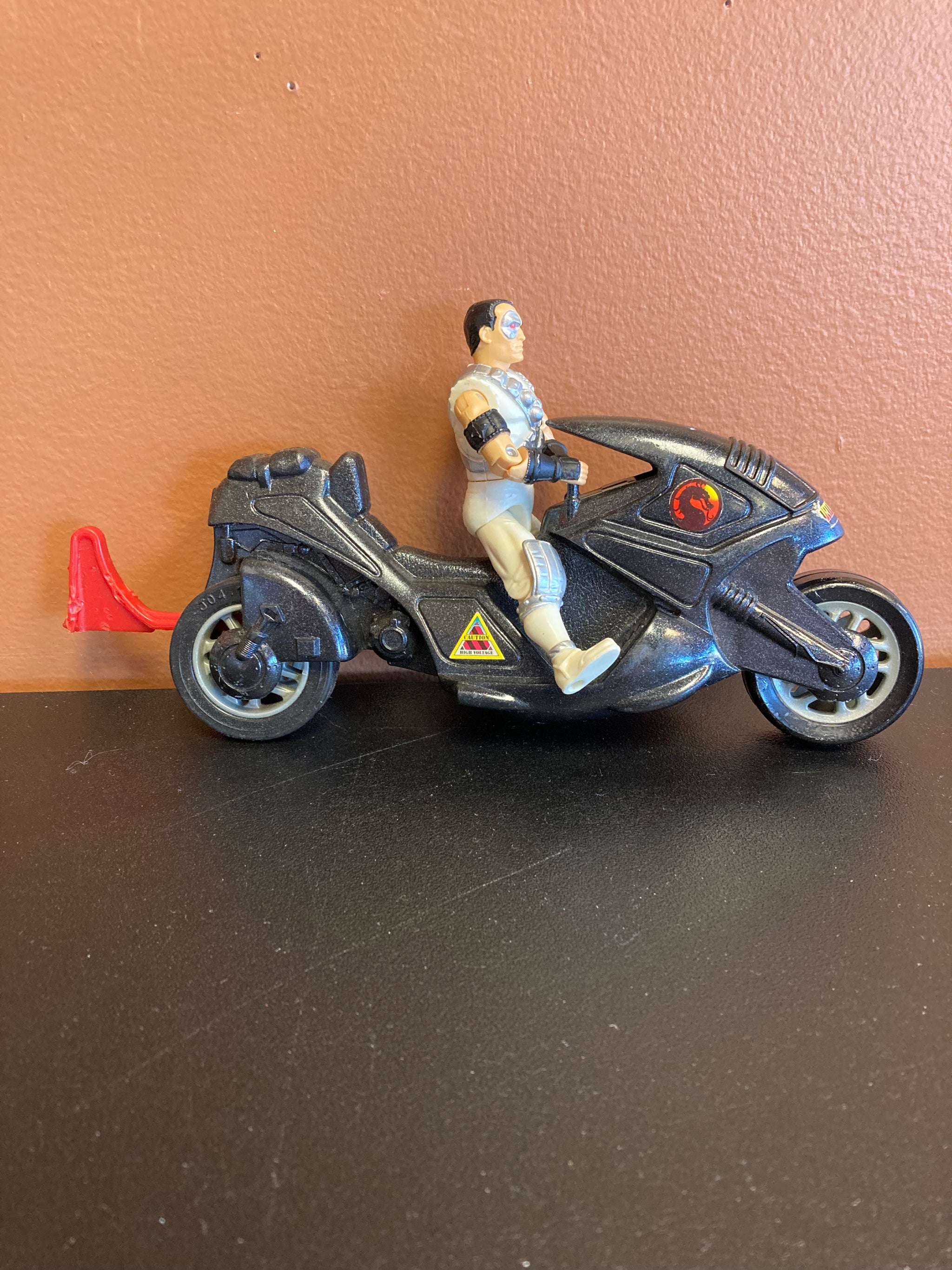 G.I. Joe Mortal Kombat Kano Figure With Incomplete Combat Cycle