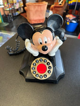 Load image into Gallery viewer, Telemania Mickey Mouse Laying Down Corded Telephone Preowned Untested
