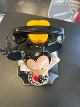 Load image into Gallery viewer, Telemania Mickey Mouse Laying Down Corded Telephone Preowned Untested
