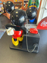 Load image into Gallery viewer, Mickey Mouse Leaning Corded Telephone Preowned Untested
