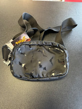 Load image into Gallery viewer, SPIRIT BAT PRINT BLACK FANNY PACK CROSSBODY
