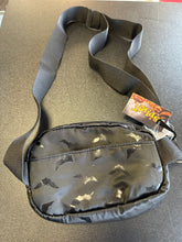 Load image into Gallery viewer, SPIRIT BAT PRINT BLACK FANNY PACK CROSSBODY
