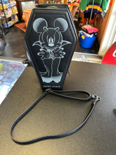 Load image into Gallery viewer, Loungefly Disney Count Mickey Coffin Crossbody Mini Backpack Preowned
