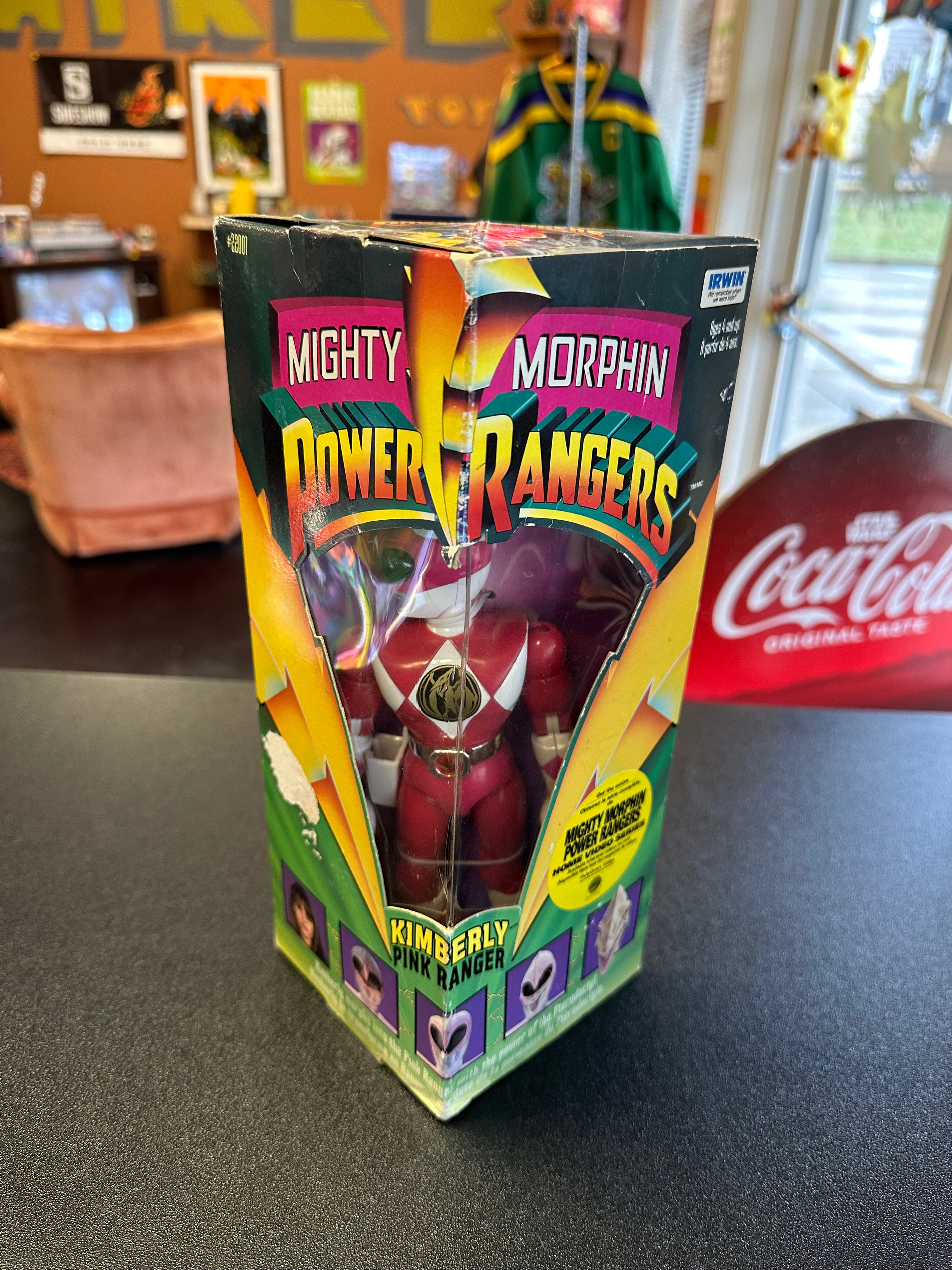 Irwin Mighty Morphin Power Rangers Kimberly Pink Ranger Box Dmg ...