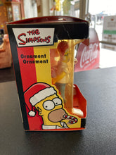 Load image into Gallery viewer, The Simpsons Ornament Homer With Candy Cane
