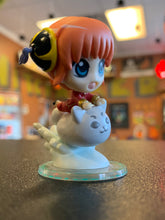 Load image into Gallery viewer, MegaHouse Gintama Petit Chara Land Kagura &amp; Sadaharu Riding On A Cloud Mini Figure
