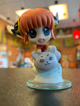 Load image into Gallery viewer, MegaHouse Gintama Petit Chara Land Kagura &amp; Sadaharu Riding On A Cloud Mini Figure
