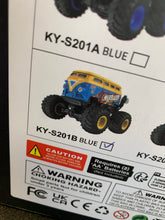 Load image into Gallery viewer, STUNT VEHICLE Stunt Bus Blue and Yellow Bus
