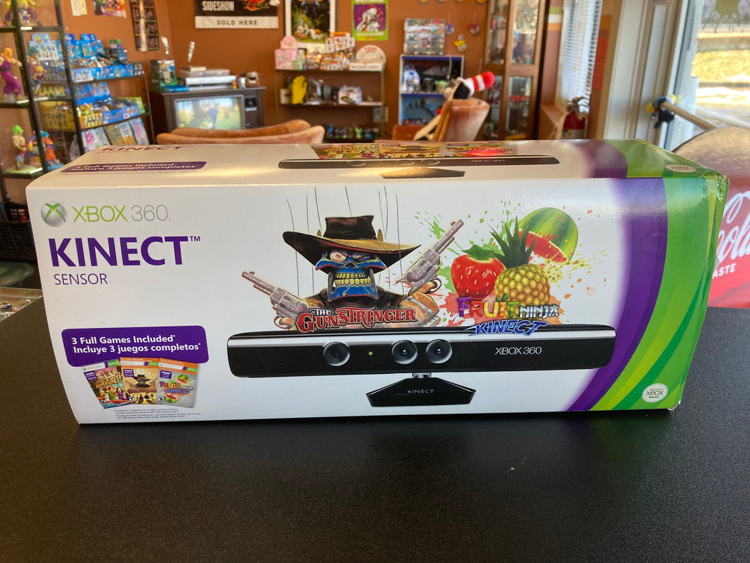 XBOX 360 Kinect Sensor With 3 Games – Hitchhiker Toys