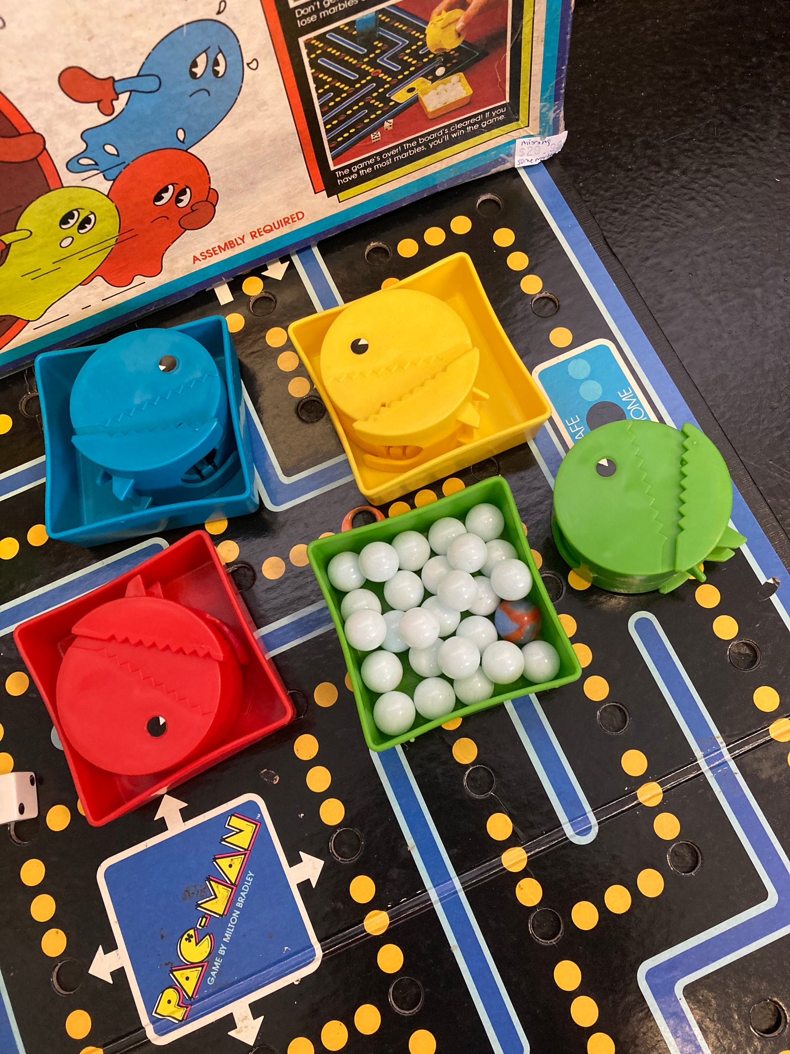 Missing Marbles PAC-MAN Board Game Missing Some Marbles – Hitchhiker Toys