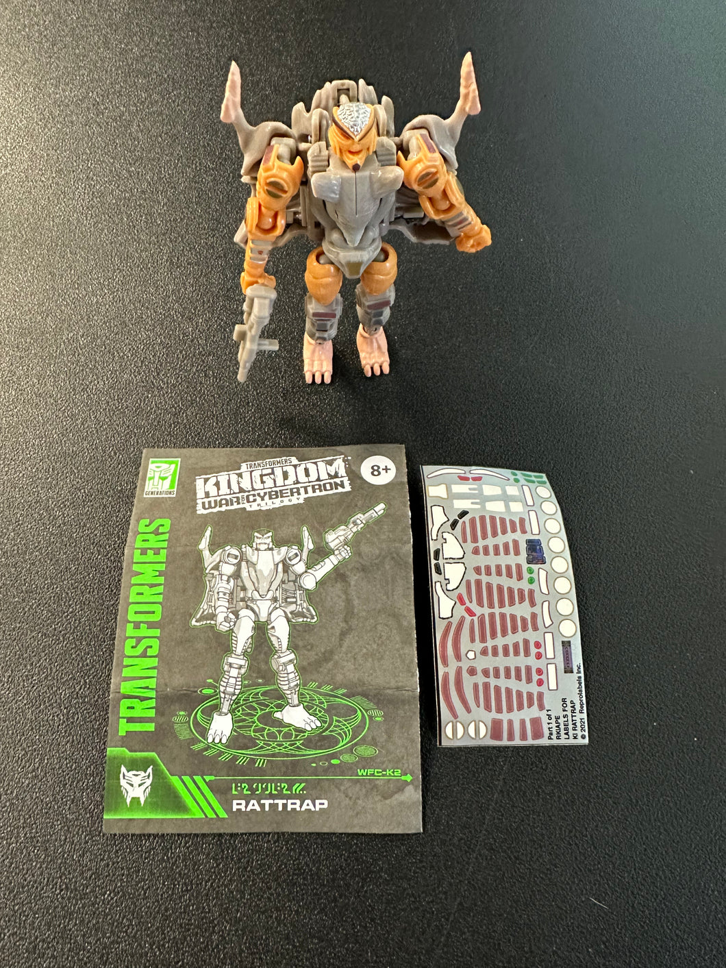 Hasbro Transformers Kingdom War for Cybertron Rattrap LOOSE Figure