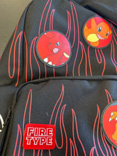 Load image into Gallery viewer, Pokémon Charmander Evolutions Flames Backpack NWOT
