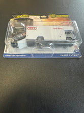 Load image into Gallery viewer, Hot Wheels Team Transport Audi S4 quattro &amp; Fleet Flyer #77
