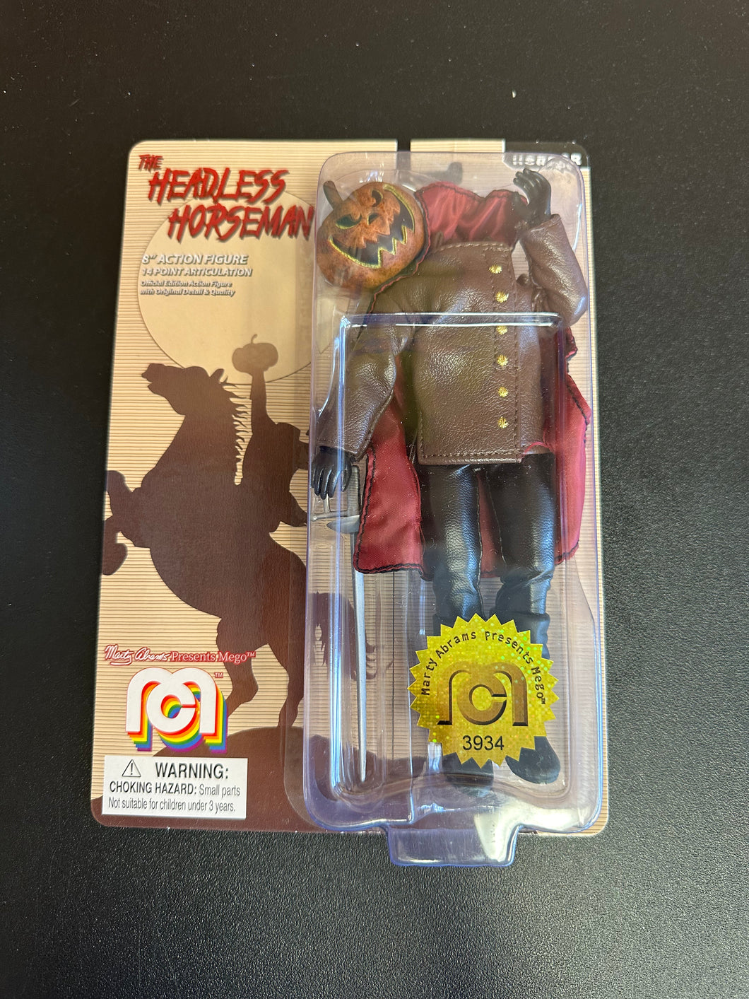 MEGO THE HEADLESS HORSEMAN 8” CLOTHED FIGURE