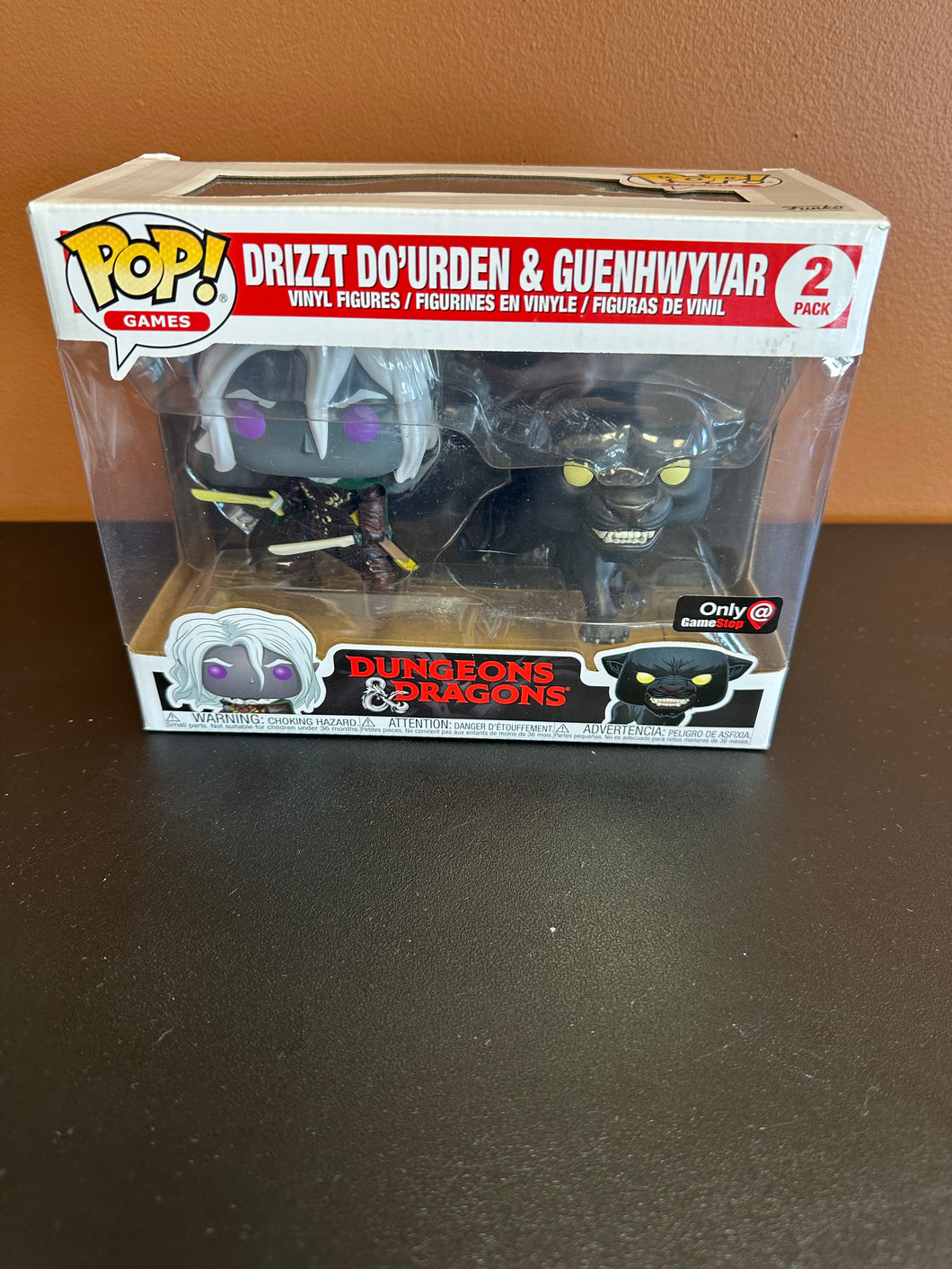 FUNKO POP DUNGEONS & DRAGONS DRIZZT DO’URDEN & GUENHWYVAR 2 PACK GS BOX DMG