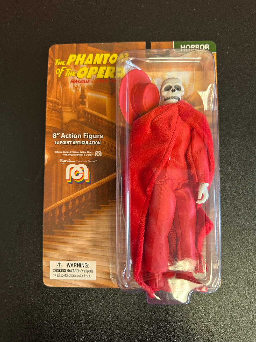 MEGO PHANTOM OF THE OPERA MASQUE OF THE RED DEATH 8” CLOTHED FIGURE