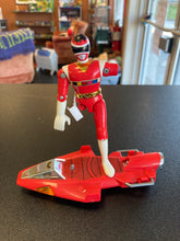 Load image into Gallery viewer, Bandai 1997 MMPR Cyber Slider With Red Ranger (missing limbs)

