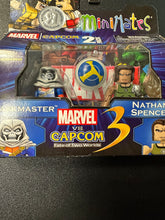 Load image into Gallery viewer, Marvel Capcom Minimates Taskmaster &amp; Nathan Spencer 2 Pack
