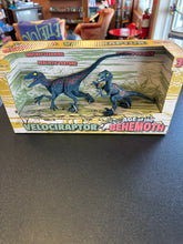 Load image into Gallery viewer, Playtek Age of Behemoth Velociraptor Blue Red 2 Pack
