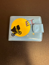 Load image into Gallery viewer, E.T. 1982 Blue Plastic Bifold Wallet Preowned
