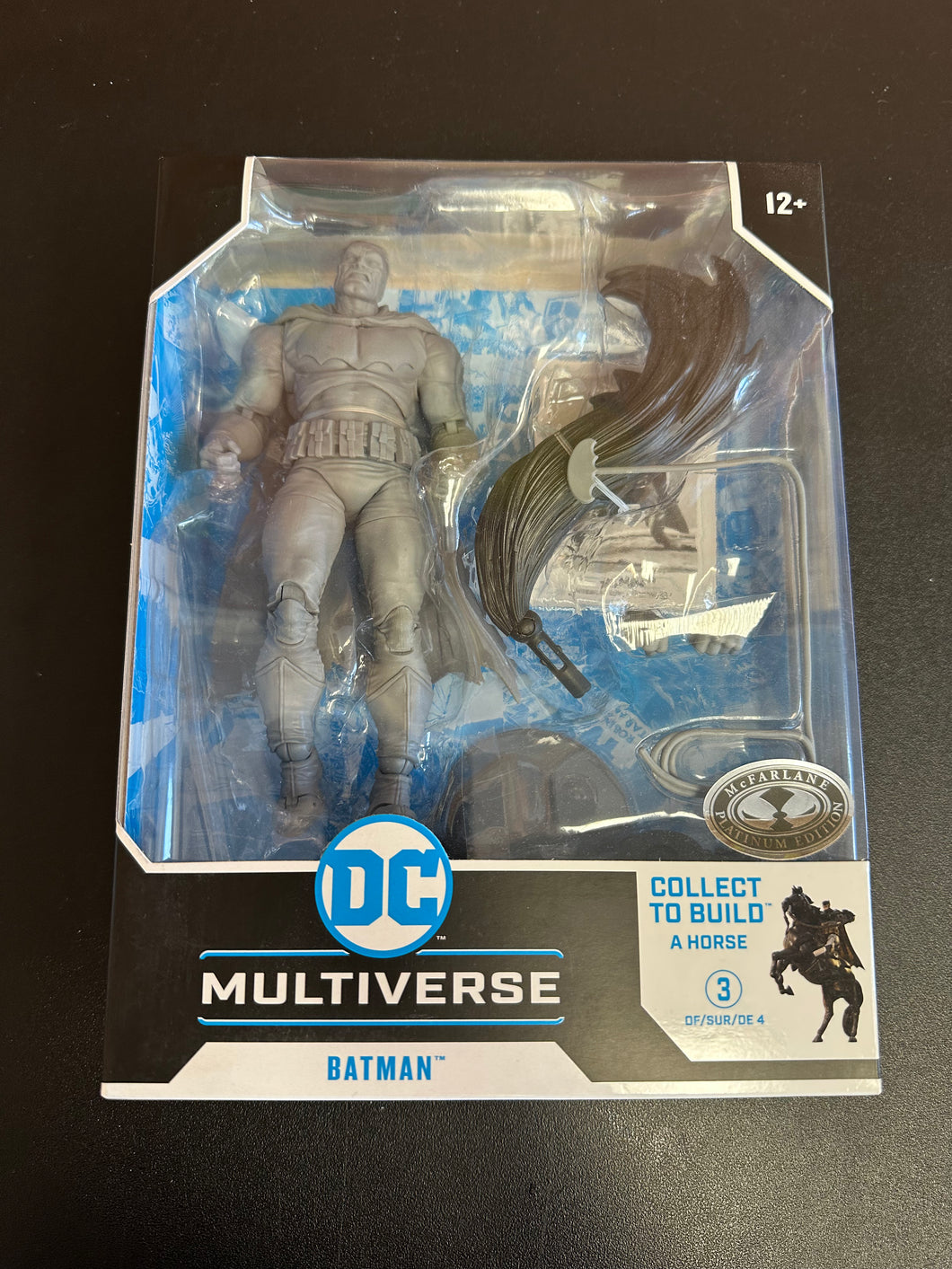 DC MULTIVERSE GRAY BATMAN THE DARK KNIGHT RETURNS ACTION FIGURE PLATINUM EDITION