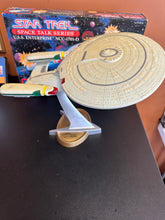 Load image into Gallery viewer, Playmates Star Trek Space Talk U.S.S. Enterprise NCC-1701-D Preowned Works
