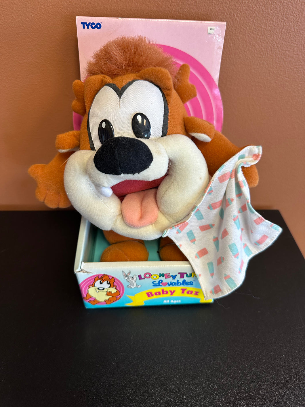 Tyco Looney Tunes Loveables Baby Taz Plush in Box
