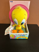 Load image into Gallery viewer, Tyco Looney Tunes Loveables Baby Tweety Bird Plush in Box
